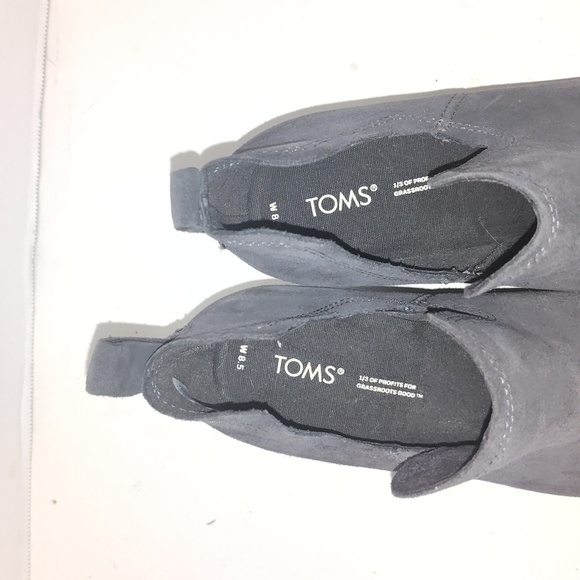 Toms Women's TOMS Women's Kallie Cutout Boot Wedge Ankle Boots Gray Size 8.5 - Picture 3 of 9